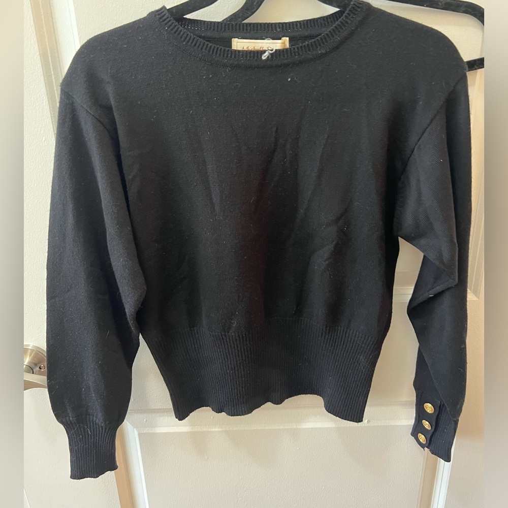 Vintage Michelle Stuart Black Sweater
